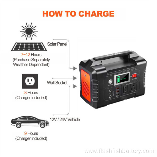 12V Lithium Iron Battery Camping Power Solar Generator